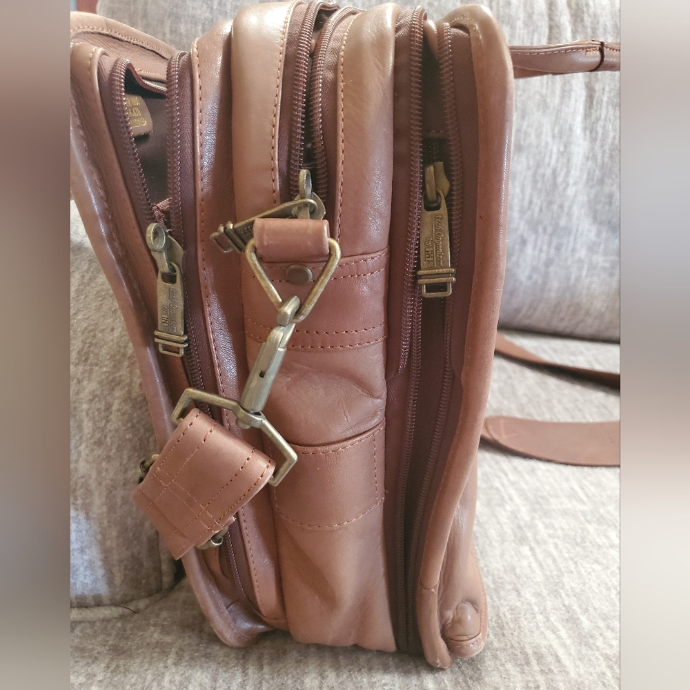 Brown Leather Laptop Bag - Picture 6 of 8